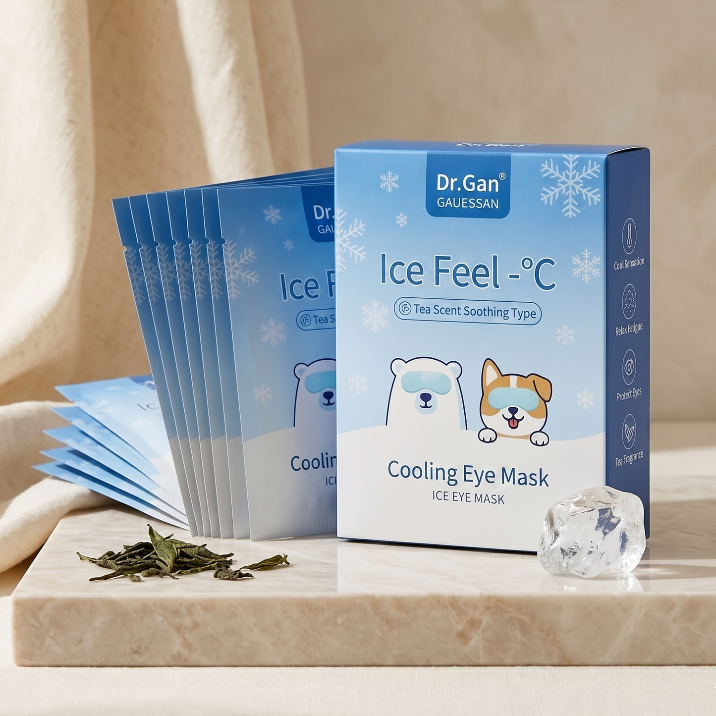 Cooling Therapy Eye Mask & Depuffing Cold Compress viinis