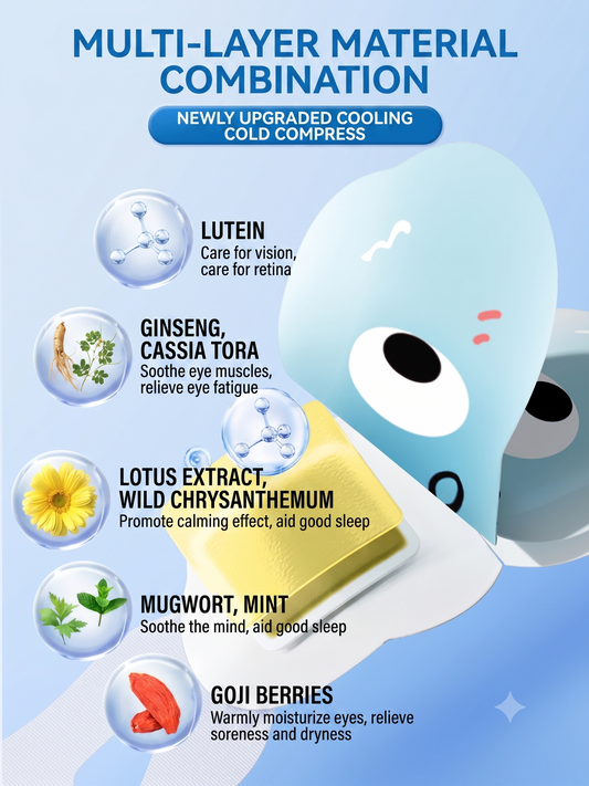 Lutein-Infused Refreshing Cold Eye Patches – Dual Action Depuffing & Blue Light Defense viinis