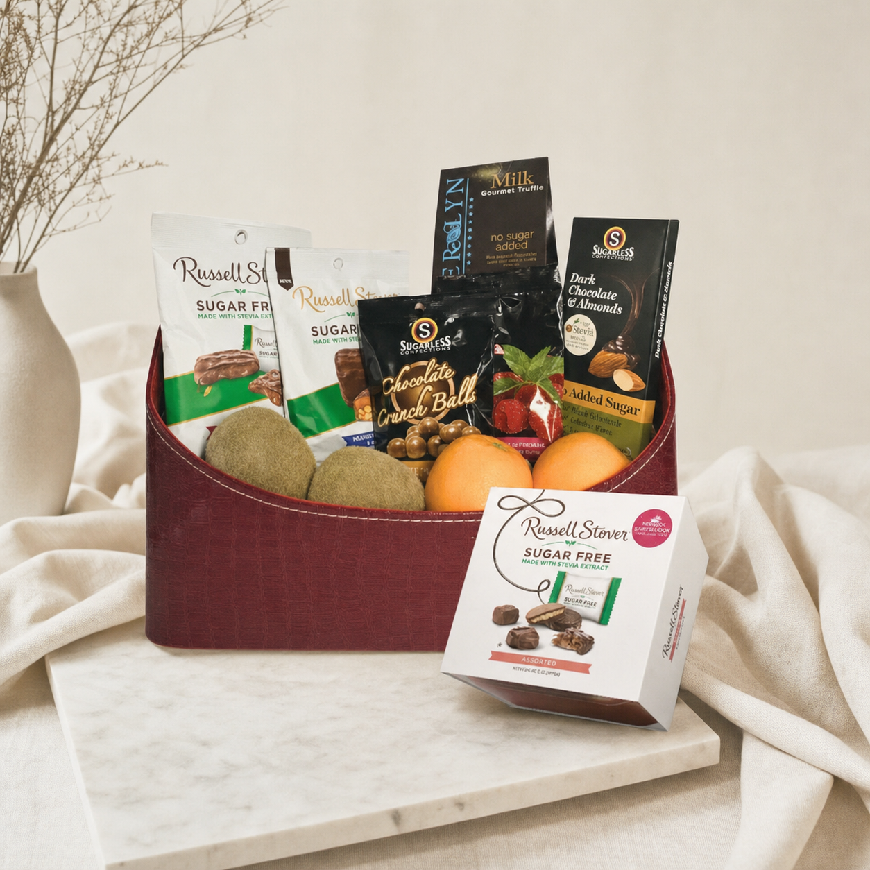 Fresh & Guilt-Free】Premium Festive Low-Sugar Fruit & Confectionery Hamper viinis