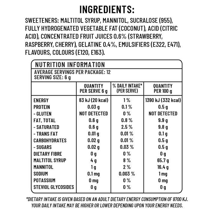 Sugarless Premium Soft Chews (70g) viinis