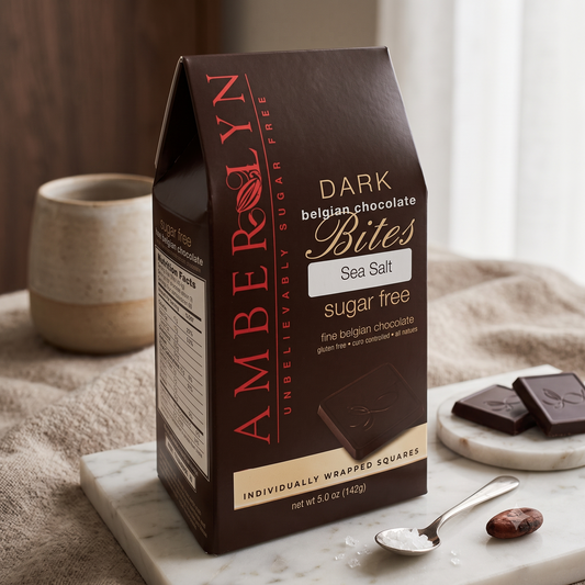 Amberlyn Sugar-Free Dark Chocolate Sea Salt Bites (142g) viinis