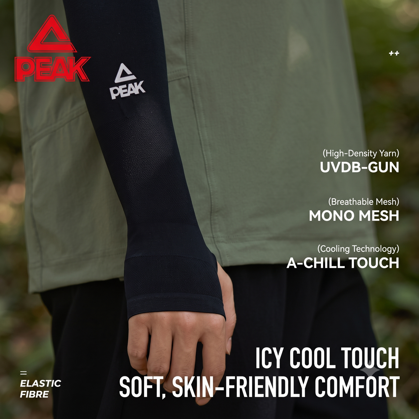 EAK Men's Athletic Anti-UV Ice Silk Cooling Sleeves viinis