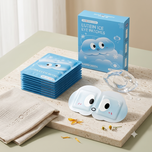Lutein-Infused Refreshing Cold Eye Patches – Dual Action Depuffing & Blue Light Defense viinis