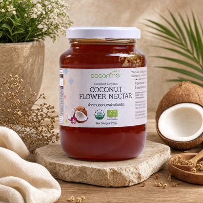 Coconine Premium Organic Coconut Flower Nectar (470g) – Low-GI, No Added Sugar Vegan Sweetener & Syrup viinis